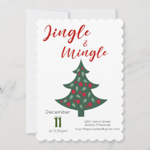 Invitation Jingle & Mingle Invitation de la fête d