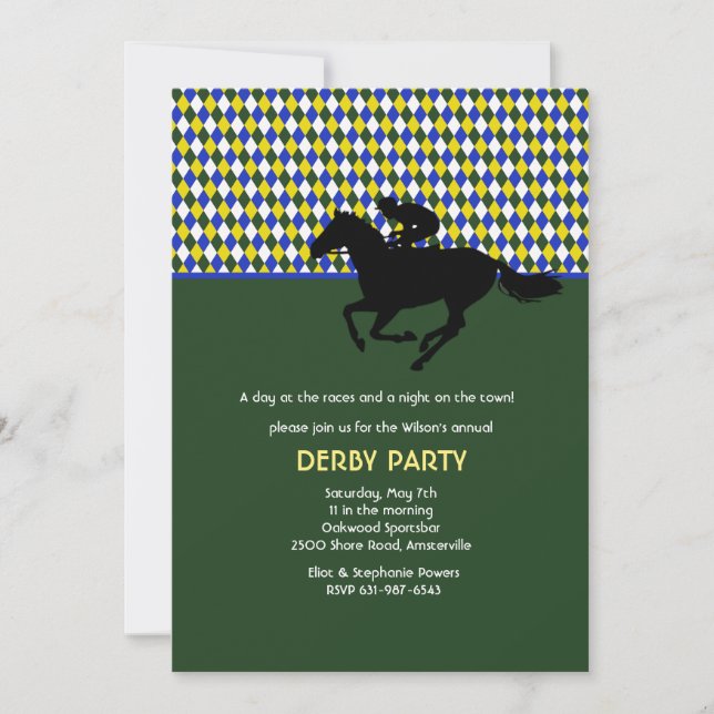 Invitation Jockey's Pride Yellow (Devant)