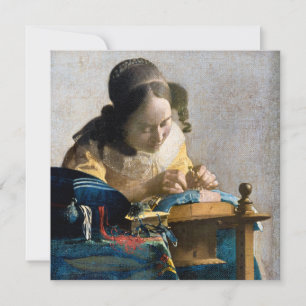 Invitation Johannes Vermeer - Le Lacemaker