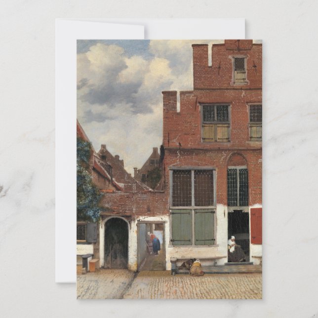 Invitation Johannes Vermeer - Little Street (Devant)