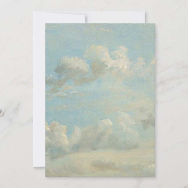 Invitation John Constable - Étude sur le nuage (Devant)