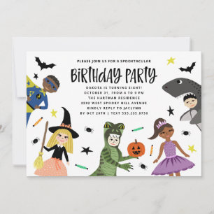 Invitation Joli Amusement Moderne Halloween fête d'anniversai
