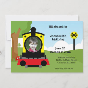 Invitation Joli anniversaire de train