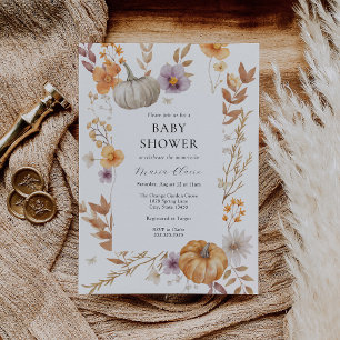Invitation Joli Baby shower Citrouille
