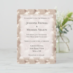 Invitation Joli Champagne Glam Romantique Mariage