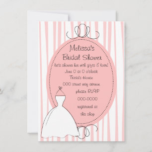 Invitation Joli croquis de robe