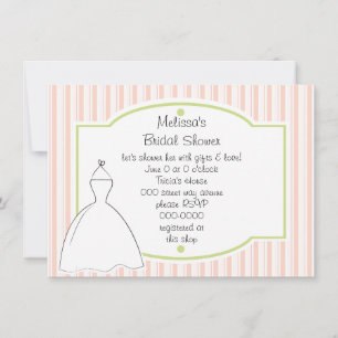 Invitation Joli croquis de robe