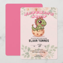 Joli Dino Rose Qui Éclot Bientôt