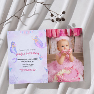 Invitation Joli Drôle   Enfants Photo Anniversaire