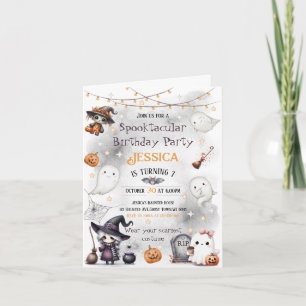 Invitation Joli Fantôme Boo Joyeux Halloween