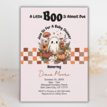 Joli Fantôme et Citrouille Halloween Baby shower d
