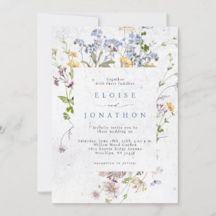 Invitation Joli Fleur sauvage de printemps Meadow Garden Mari