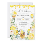 Joli Miel Abeille Jaune Baby shower de verdure fle