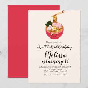 Invitation Joli Pho Oriental Restaurant d'anniversaire 