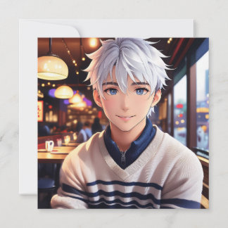 Invitation Jolie Anime pour les amateurs d'anime fête d'anniv