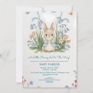 Invitation Jolie Baby Shower Florale de Printemps sur le thèm