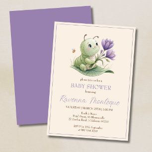 Invitation Jolie Chenille Personnalisée avec un Nom Cadeau de