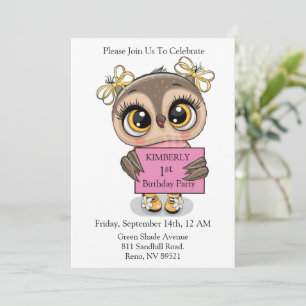 Invitation Jolie Chouette Anniversaire
