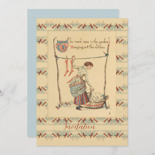 Invitation Jolie Dame Vintage