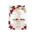 Jolie Elegant Charro Rouge Blanc Or Quinceanera