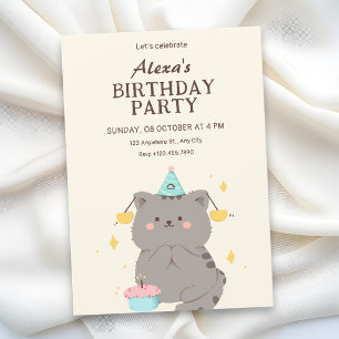 Invitation Jolie fête d'anniversaire