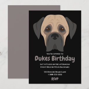 Invitation Jolie fête d'anniversaire de chiot