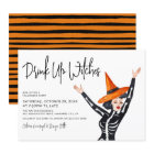 Jolie fête d'Halloween des filles 'Boire des sorci