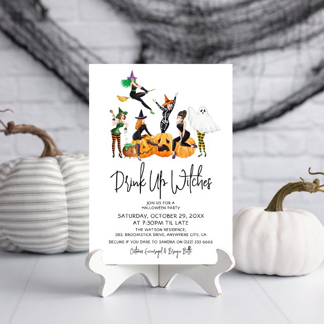 Invitation Jolie fête d'Halloween pour adultes (Créateur téléchargé)