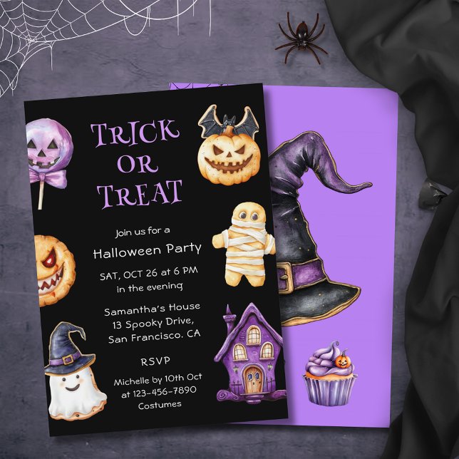 Invitation Jolie fête d'Halloween pour les enfants amusants (Créateur téléchargé)