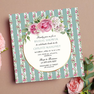 Invitation Jolie Garden Floral Mariage Shower