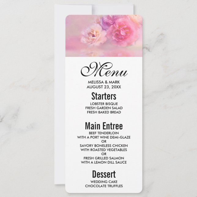 Invitation Jolie oeillette rose Stylo Photographie (Devant)