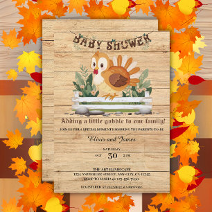 Invitation Jolie petite dindon de bébé Fête de naissance