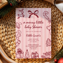 jolie petite fête de Noël bébé mignon shower