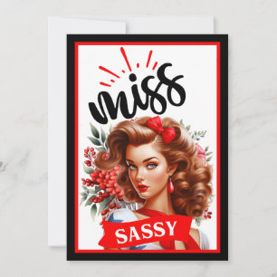 Invitation Jolie Pin-Up_ Mademoiselle Sassy