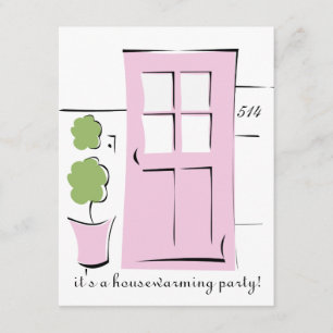Invitation Jolie porte rose