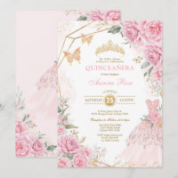 Jolie Quinceañera Gold Rose princesse de province