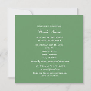 Invitation Jolie rose azalée fleurs douche nuptiale