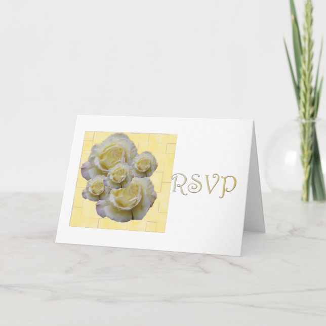 Invitation Jolie Rose RSVP (Devant)