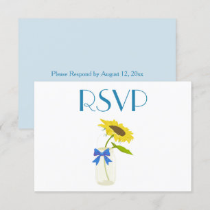 Invitation Jolie Tournesol RSVP