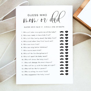 Invitation JOLIE What's In your Purse Baby shower Jeu