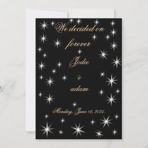 Invitation jolies petites étoiles