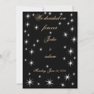 Invitation jolies petites étoiles