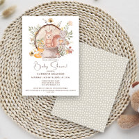 Jolis amis animaux de la forêt pour Baby Shower