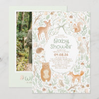 Jolis Animaux de la Forêt pour Baby Shower Photo