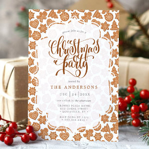 Invitation Jolis biscuits en forme de bonhomme en pain d'épic