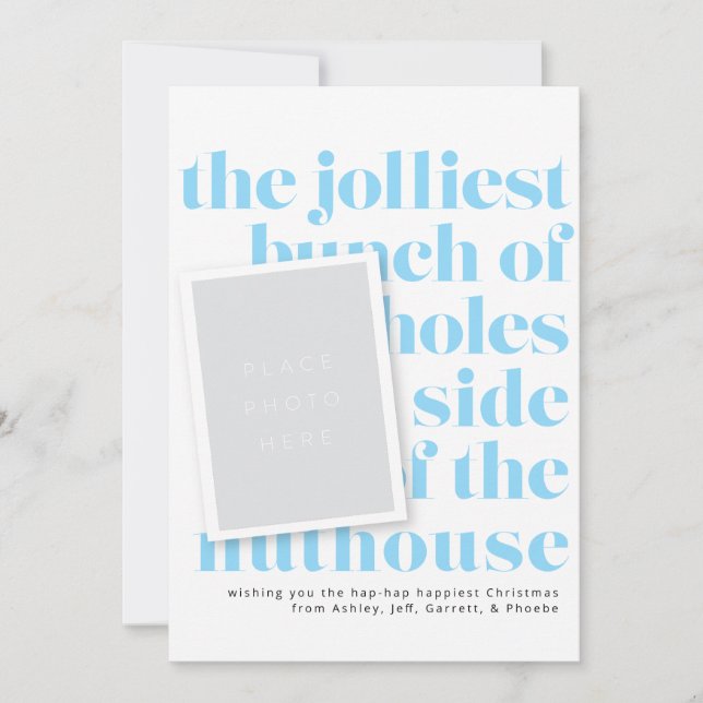 Invitation Jolle Bunch Tradition de vacances Portrait Photos (Devant)