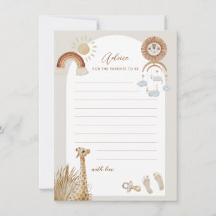 Invitation Jouets de Bohême Giraffe Soleil Conseils pour les 
