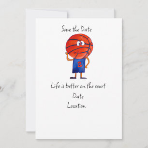 Invitation Joueur de basketball La vie est meilleure sur le c
