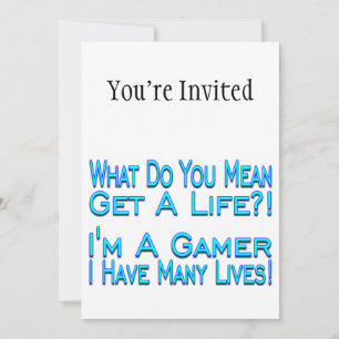 Invitation Joueur de nombreuses vies