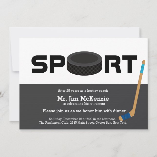 Invitation Joueur-entraîneur professionnel de la retraite de  (Devant)